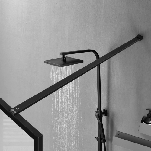 Душевая перегородка Vincea Walk in HC Art VSW-1HC120CFB 120х200 стекло прозрачное/рифленое профиль черный - фото 2