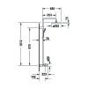 Душевая стойка Duravit Wave WA5280008C10 настенная цвет хром