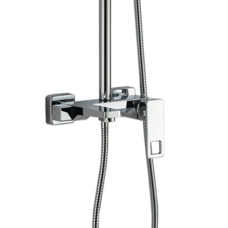 Душевая стойка Haiba HB24615 настенная цвет хром