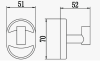 Крючок D-Lin D281700