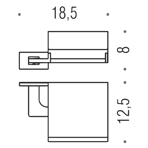 Бумагодержатель Colombo Look B1691.NM - фото 2