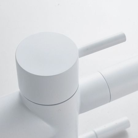 Смеситель для кухни Shevanik S468C на мойку белый