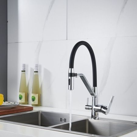 Смеситель для кухни Shevanik S278 на мойку хром