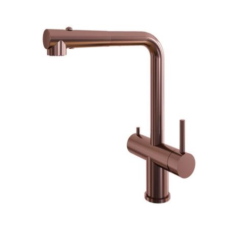 Смеситель для кухни Grandex Aqua Integra-SP 9020492 на мойку розовое золото