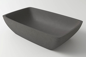Раковина из искусственного камня Holbi TITAN 2.02.010.44.4 59х36 накладная цвет серый