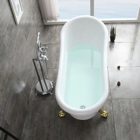 Ванна акриловая Cerutti SPA CT9667 160х75 отдельностоящая овальная с ножками