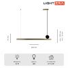 Светильник подвесной Lightera MANITOBA (МАНИТОБА) LE111L-88GB WIFI COPPER