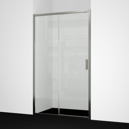 Душевая дверь WasserKRAFT Tauber 64S 64S05 120х200 стекло прозрачное профиль никель