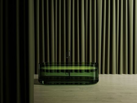 Ванна из полиэфирной смолы Abber Kristall AT9708Emerald 170х75 отдельностоящая овальная