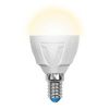 Лампа светодиодная Uniel LED-G45 7W/WW/E14/FR PLP01WH картон