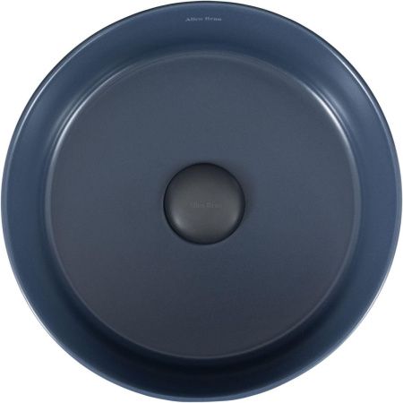 Раковина керамическая Allen Brau Fantasy 4.11032.ID 40х40 накладная цвет синий без отверстий под смеситель