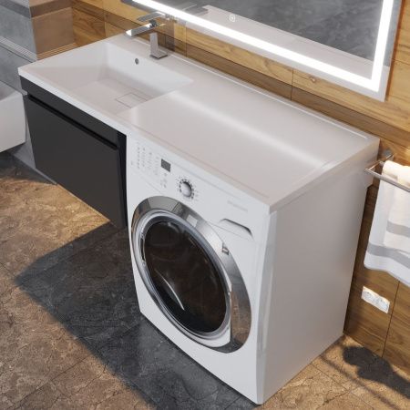 Тумба с раковиной Uperwood Magenta 51930205155 120х50 цвет черный