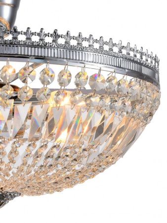 Люстра на штанге Natali Kovaltseva Rococo (Роцоцо) ROCOCO 81406/6C CHROME