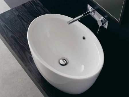 Раковина из санфаянса Scarabeo Matty 8056 64х46 накладная цвет белый