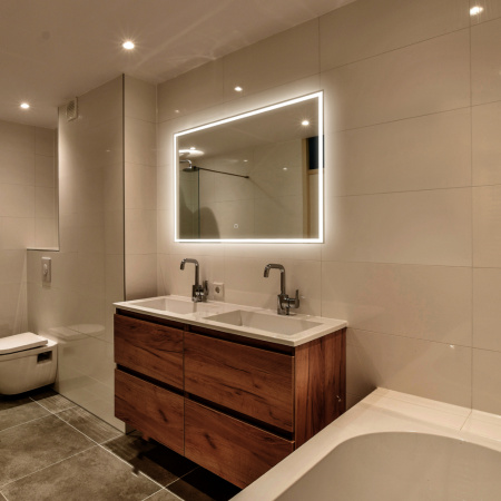 Зеркало в ванную Abber AG6108SL-0.8 80х60 цвет серебро