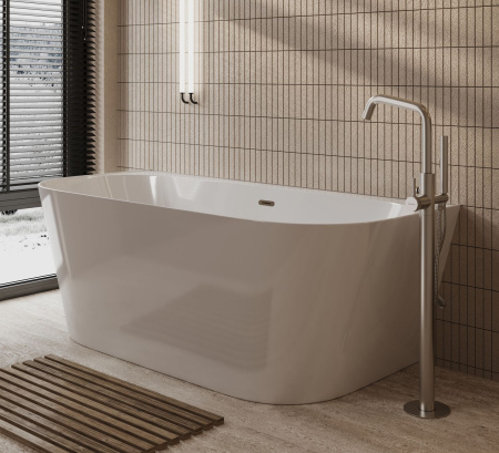 Смеситель для ванны и душа Allen Brau Priority 5.31008-BN напольный никель