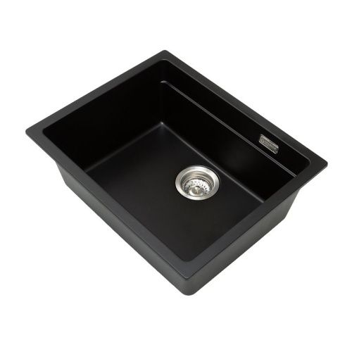 Кухонная мойка Grandex Aqua 500204 56х45 цвет черный поверхность матовая - фото 2