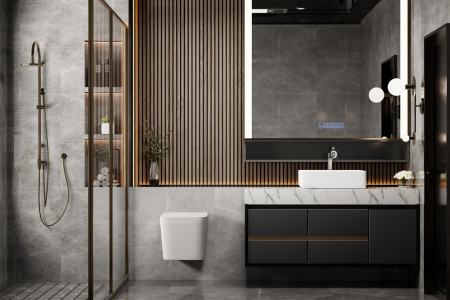 Унитаз подвесной Abber Rechteck AC1201MW белый матовый с сиденьем микролифт безободковый каскадный смыв