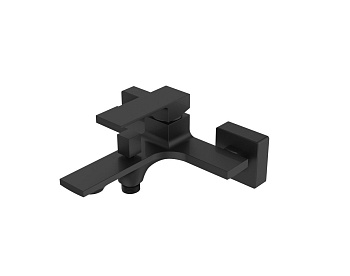 Смеситель для ванны AQG Bold 01BOL400NG настенный черный матовый