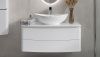 Тумба под раковину Velvex LUNA tp.LUN.100.2Y 100х50 подвесная цвет белый