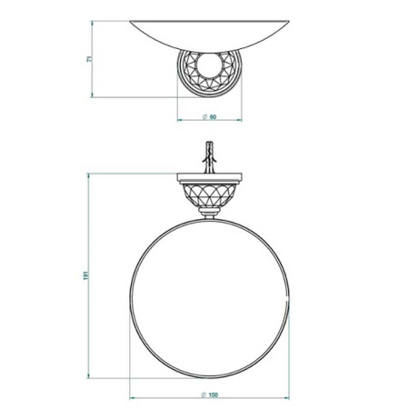 Мыльница THG Mandarine Cristallia Diamant U1K-F01-546GM