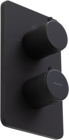 Смеситель для ванны с душем Allen Brau Priority 5.31213-31 встраиваемый в стену черный с термостатом