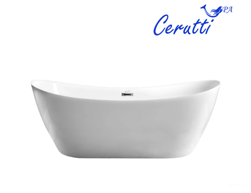 Ванна акриловая Cerutti SPA CT10506 170х74 отдельностоящая овальная - фото 4