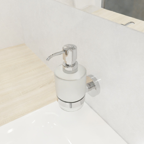Дозатор жидкого мыла Fixsen Comfort chrome FX-85012 - фото 3