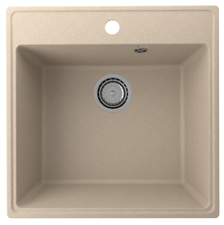 Кухонная мойка Ulgran Quartz Forte 505-03 51х51 цвет бежевый поверхность матовая