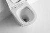 Унитаз приставной CeramaLux 3178 белый с сиденьем микролифт безободковый каскадный смыв