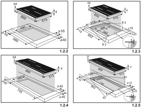 Варочная панель индукционная De Dietrich DPI7684XS