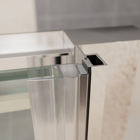 Душевая дверь RGW Passage 41081415-11 150х195 стекло прозрачное профиль хром глянцевый