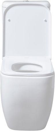 Чаша унитаза напольная Allen Brau Infinity 4.21001.20 цвет белый без бачка с сиденьем микролифт безободковая каскадный смыв