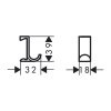 Крючок Hansgrohe Planet Edition 28915210
