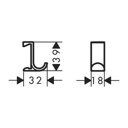 Крючок Hansgrohe Planet Edition 28915210