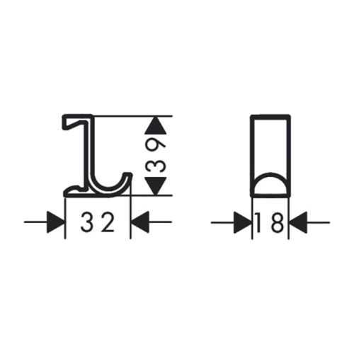 Крючок Hansgrohe Planet Edition 28915210 - фото 2