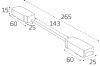 Коннектор гибкий угловой для магнитного шинопровода Italline IT09-9027 black