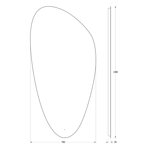 Зеркало с подсветкой Evoform Ledshine BY 2784 70x140 - фото 2