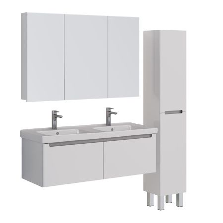 Тумба под раковину LeMark Buno mini LM05BM125T 120х40 подвесная цвет белый