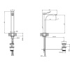 Смеситель Gessi Rilievo 59009#299 на раковину черный