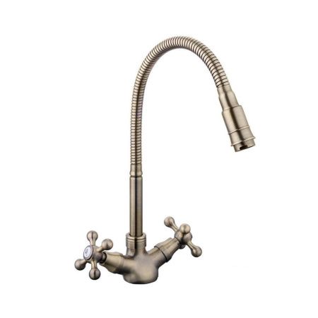 Смеситель для кухни Fashun A4319-4 на мойку бронза