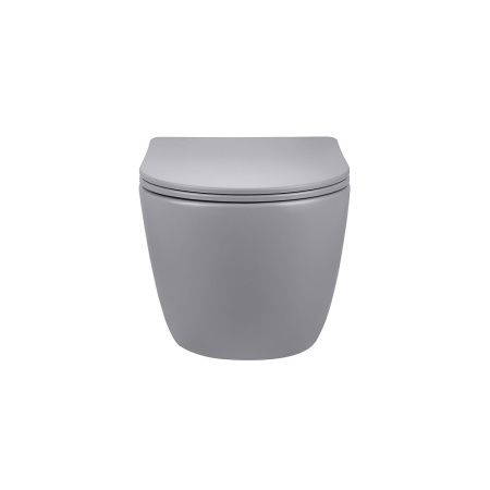 Унитаз подвесной Vincea Globo VT1-14SMG серый матовый с сиденьем микролифт безободковый душевой смыв