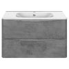 Тумба под раковину Vincea Paola VMC-2P800BT 80х50 подвесная цвет серый