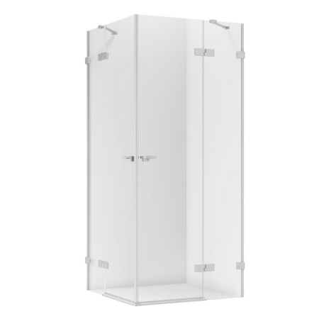 Душевой уголок New Trendy EVENTA Chrome EXK-4528 80х80 стекло прозрачное профиль хром глянцевый без поддона