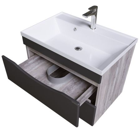 Тумба под раковину Grossman Талис 108013 80х40 подвесная цвет серый
