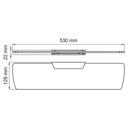 Полка в ванную комнату WasserKRAFT 8924