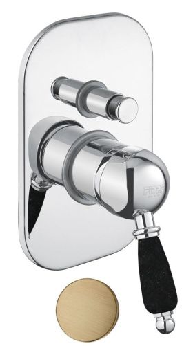 Смеситель для ванны и душа Fiore 89ZZ5134 встраиваемый в стену бронза - фото 2