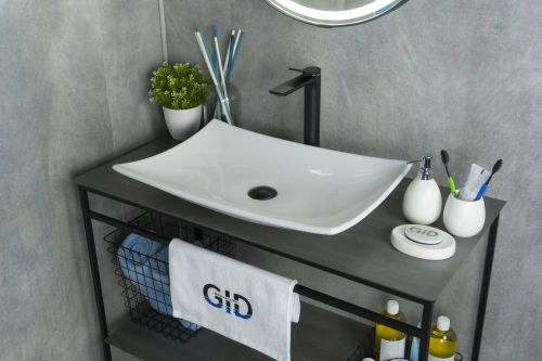 Раковина Gid Creativo 60 см N9177 (51170) накладная цвет белый - фото 2