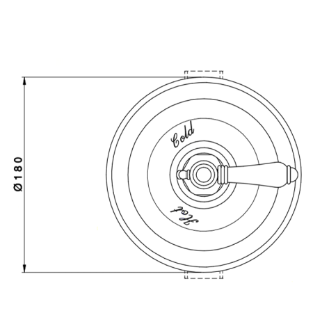 Смеситель для душа Nicolazzi Teide 4914CR05 встраиваемый в стену хром (внешняя часть)