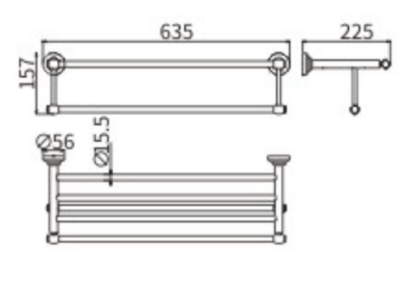 Полотенцедержатель CeramaLux Bianco 52010